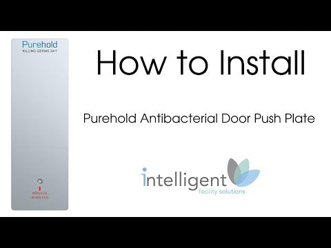Purehold Antibacterial Door Push Plate XXL Starter Set