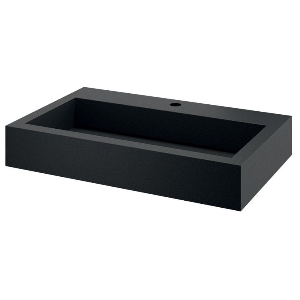 AQUEDUTO 700x440 Stainless Steel Wall Mounted Basin with Ø35 Tap Hole 121150 / 121150BK