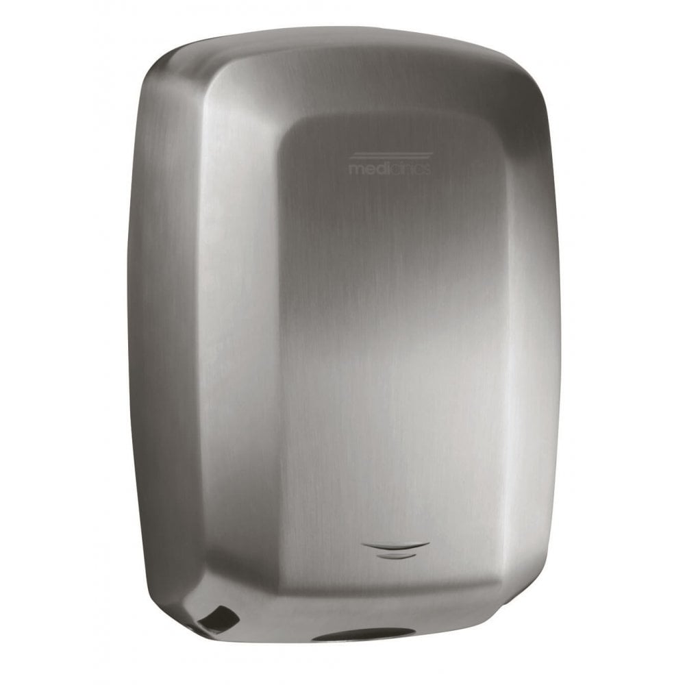Sèche-mains Mediclinics Machflow Plus HEPA et ioniseur - Satiné brossé M09ACS-I