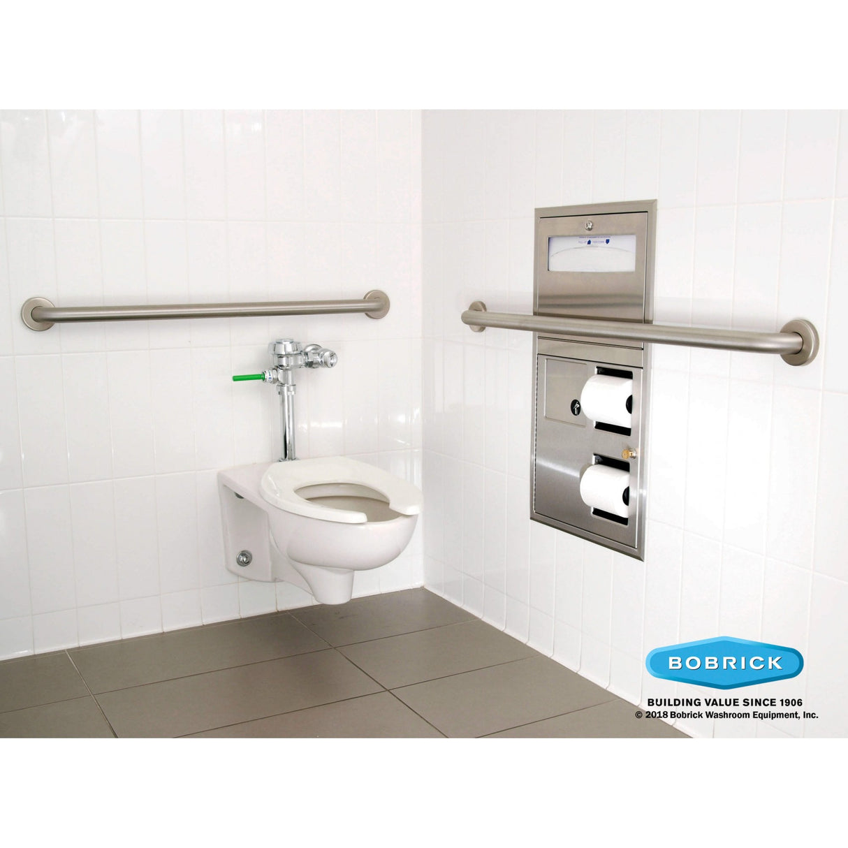 Maniglione in acciaio inossidabile B-6806 con diametro della barra di 38 mm (varie lunghezze)