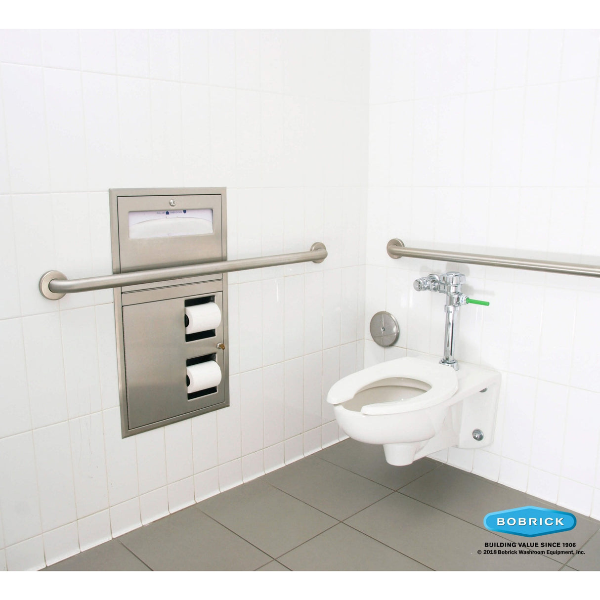 Maniglione in acciaio inossidabile B-6806 con diametro della barra di 38 mm (varie lunghezze)