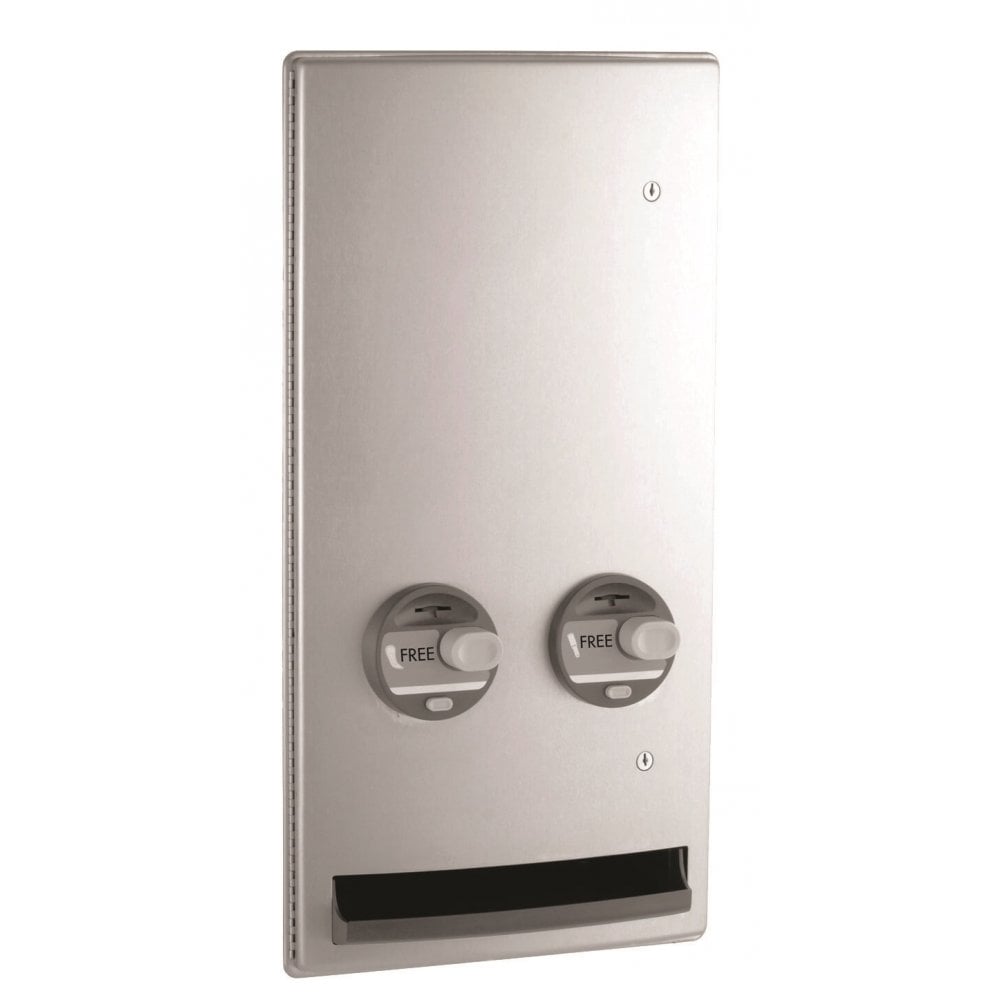 B-4706C Recessed Tampon and Pad Dispenser - Free Operation