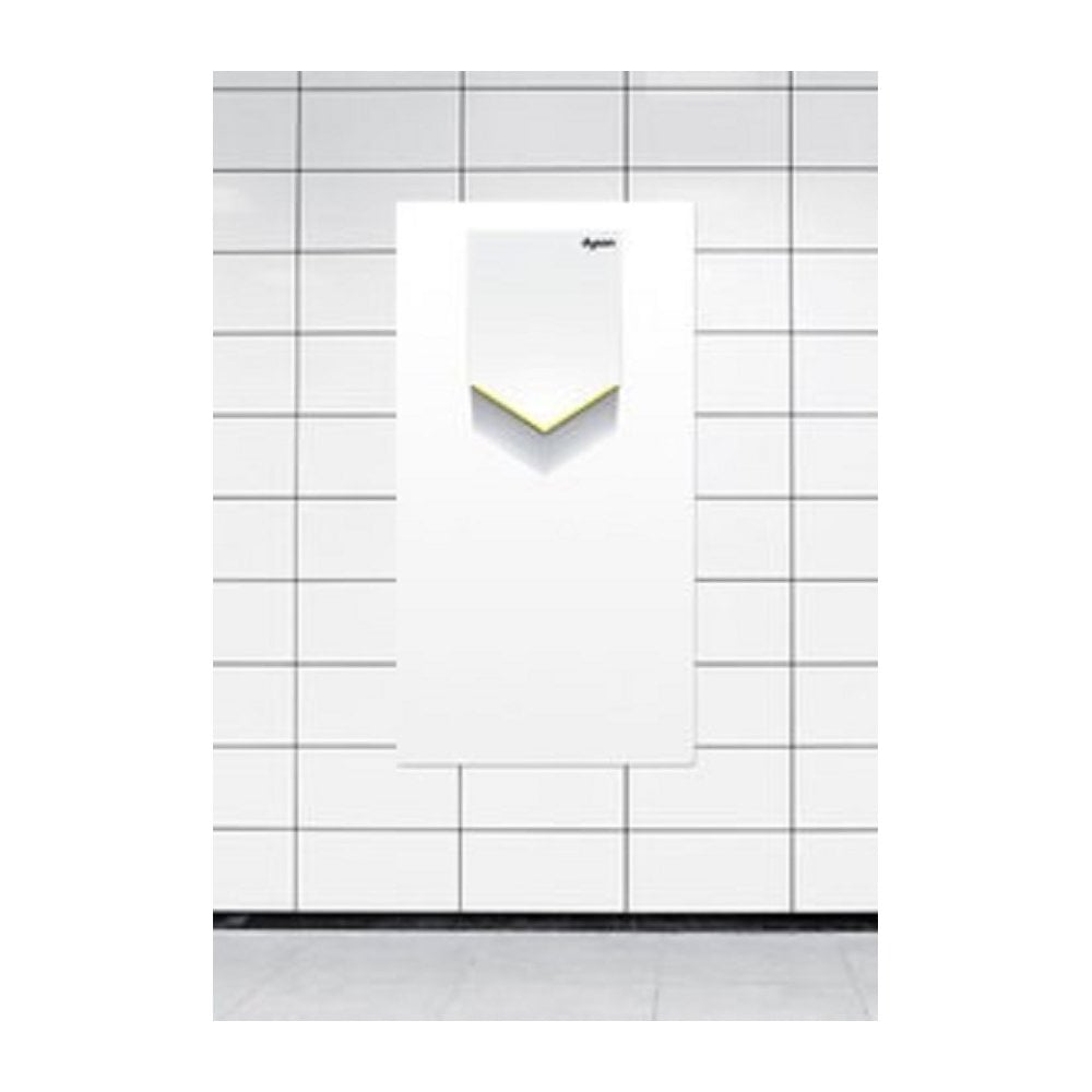 Protection murale pour sèche-mains à utiliser avec Dyson Airblade V HU02W - Blanc