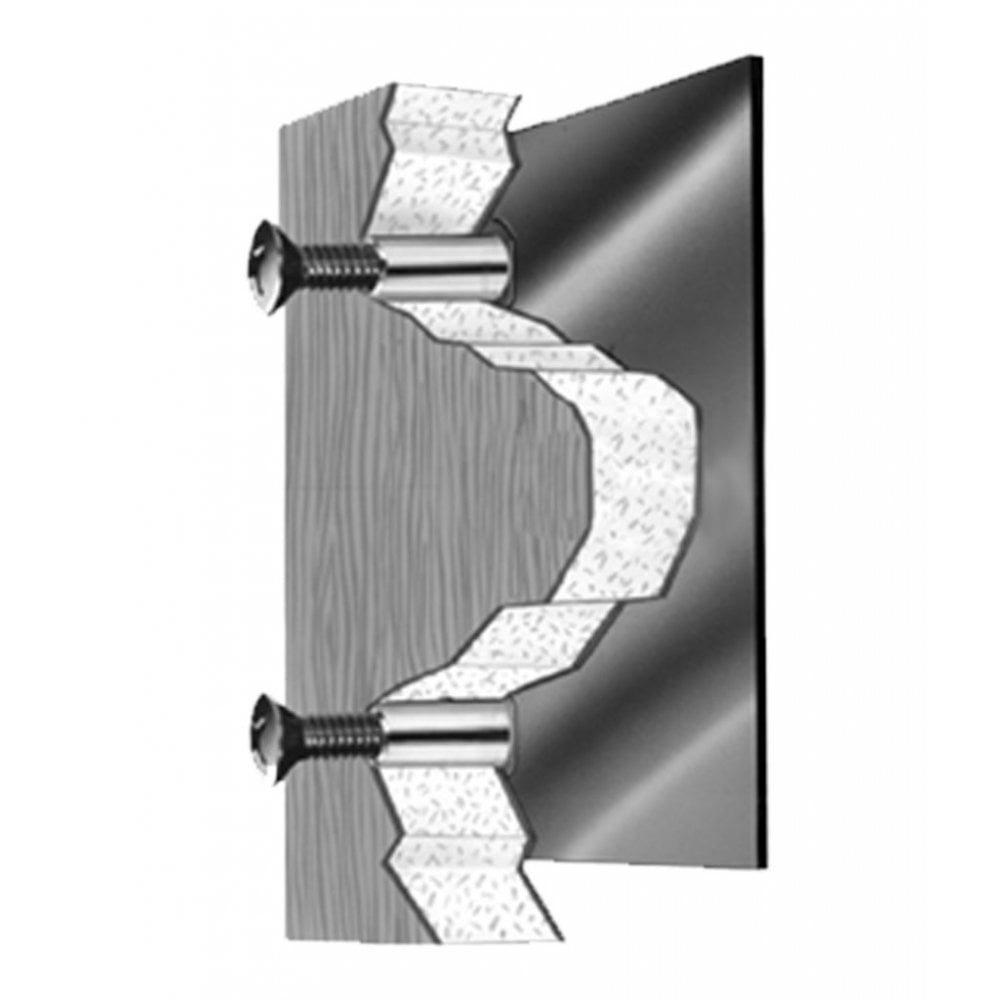 B-2586 Dispositivo di ancoraggio per maniglia per scomparti WC (pannello da 13 mm)