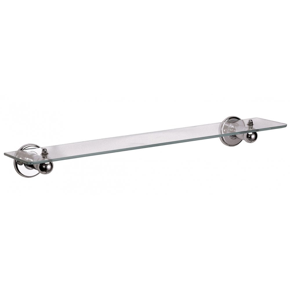 Mediclinics Chromed Brass/Glass Shelf