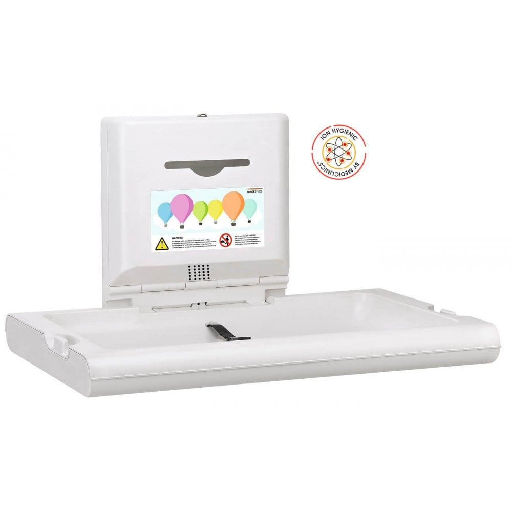 BabyMedi® Horizontal Baby Changing Station - Polypropylene / Stainless Steel with Ioniser