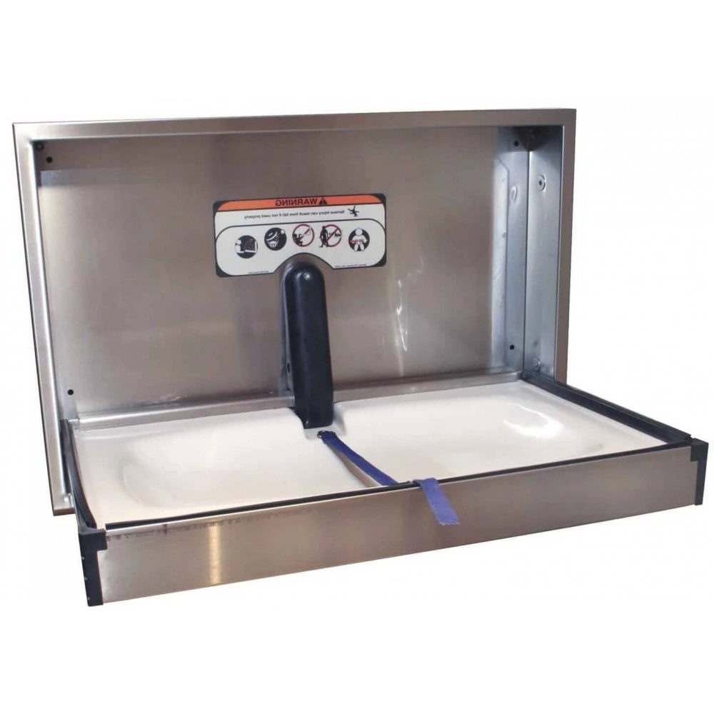 BC100SS-SM Fasciatoio per neonati orizzontale Dolphin tipo 304 in acciaio inossidabile con montaggio su superficie