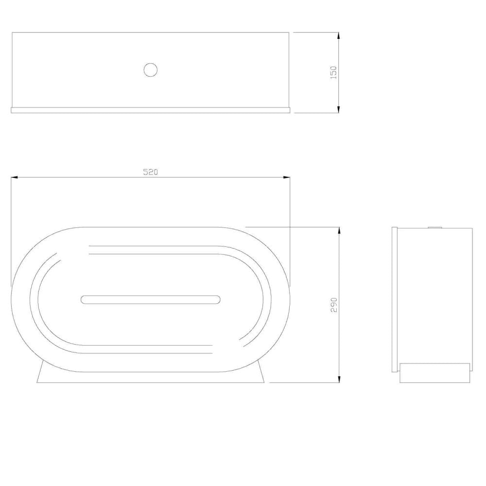 BC945 Dolphin 304 Stainless Steel Mini Jumbo Dual Roll Toilet Roll Dispenser