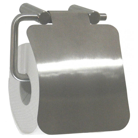 AI0080 Mediclinics Medinox Series AISI 304 Stainless Steel Toilet Roll Holder With Cover