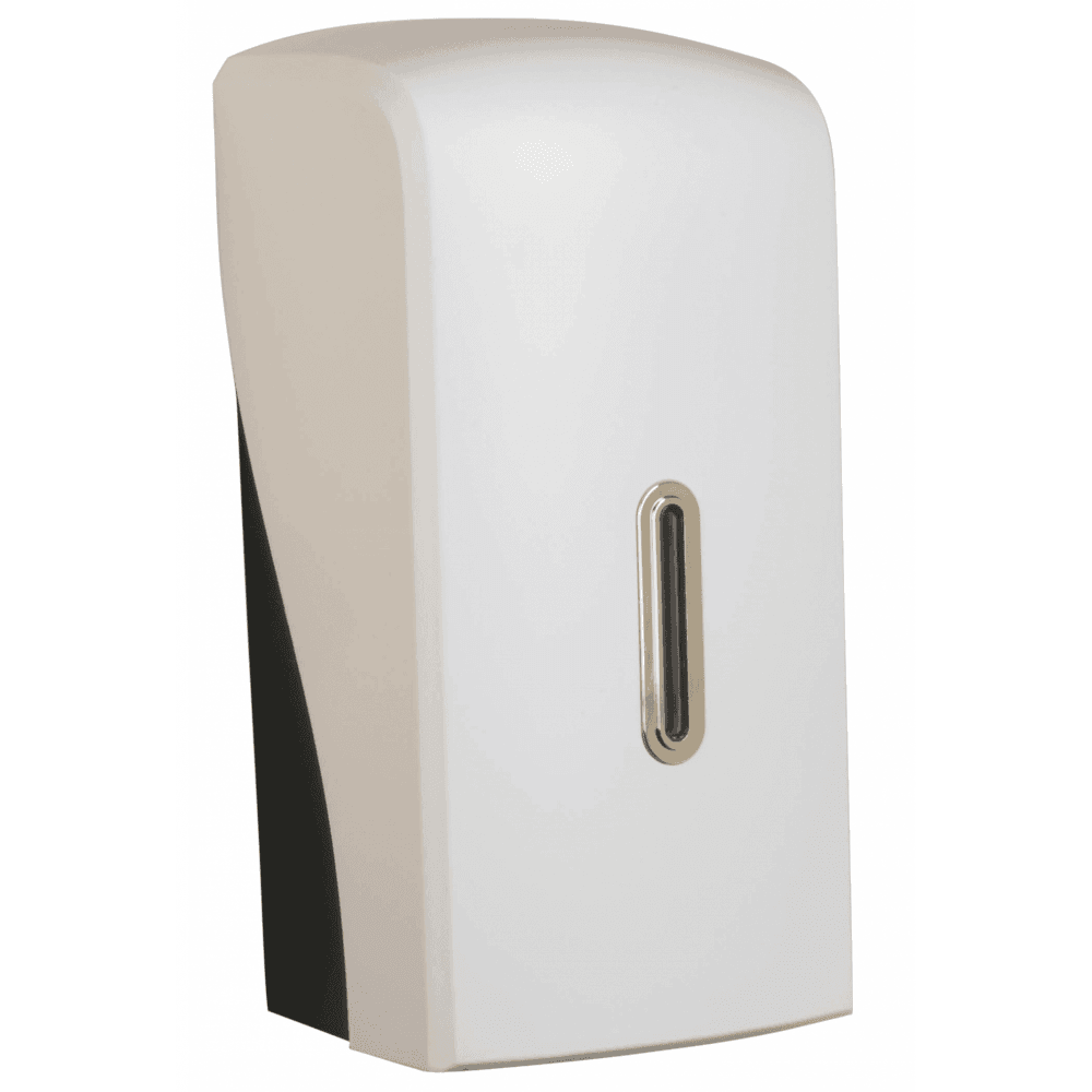 Vivo Halo Series Distributeur de papier toilette multi-plat en plastique ABS blanc satiné