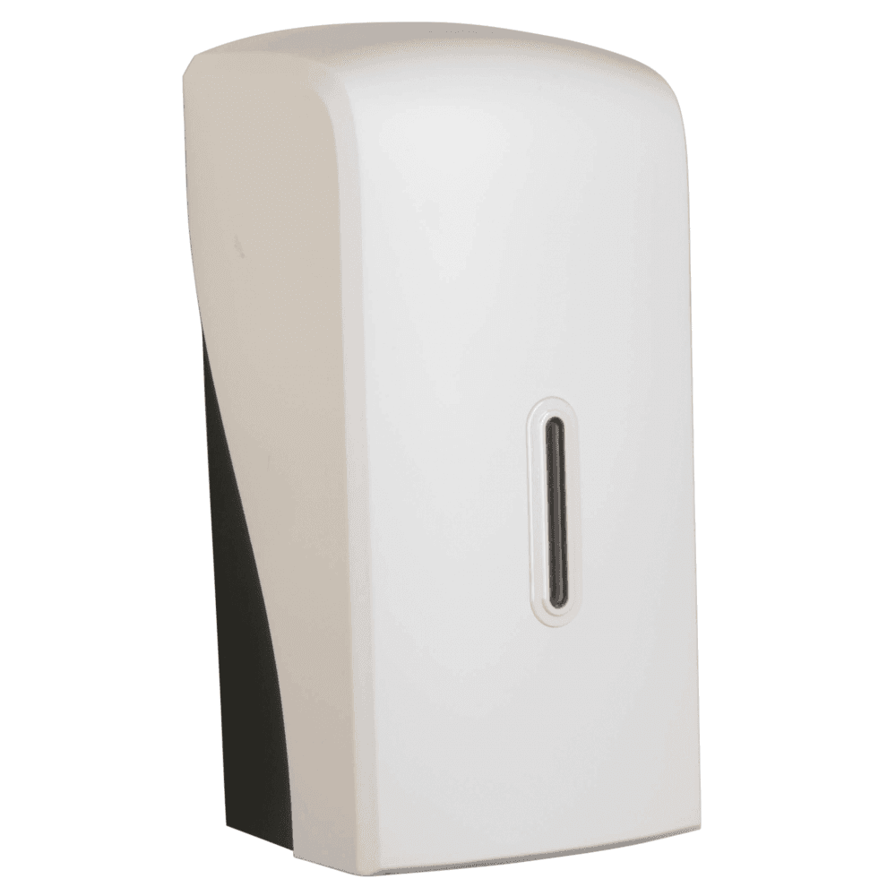 Vivo Halo Series Distributeur de papier toilette multi-plat en plastique ABS blanc satiné
