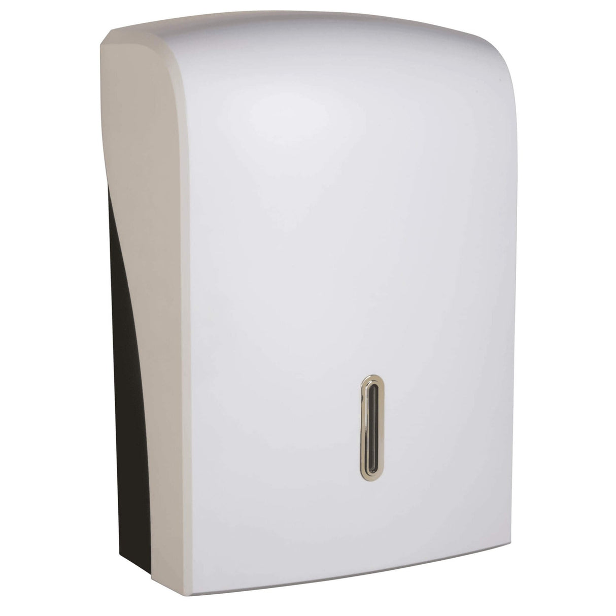 Vivo Halo Series Distributeur de serviettes en papier blanc satiné en plastique ABS