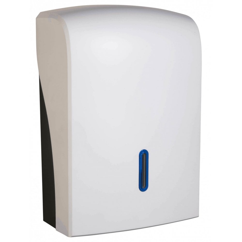 Vivo Halo Series Distributeur de serviettes en papier blanc satiné en plastique ABS