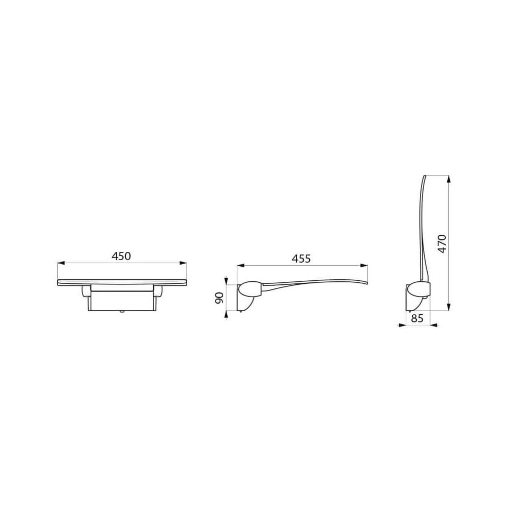 511920 Be-Line® Removable Lift-Up Aluminium Shower Seat