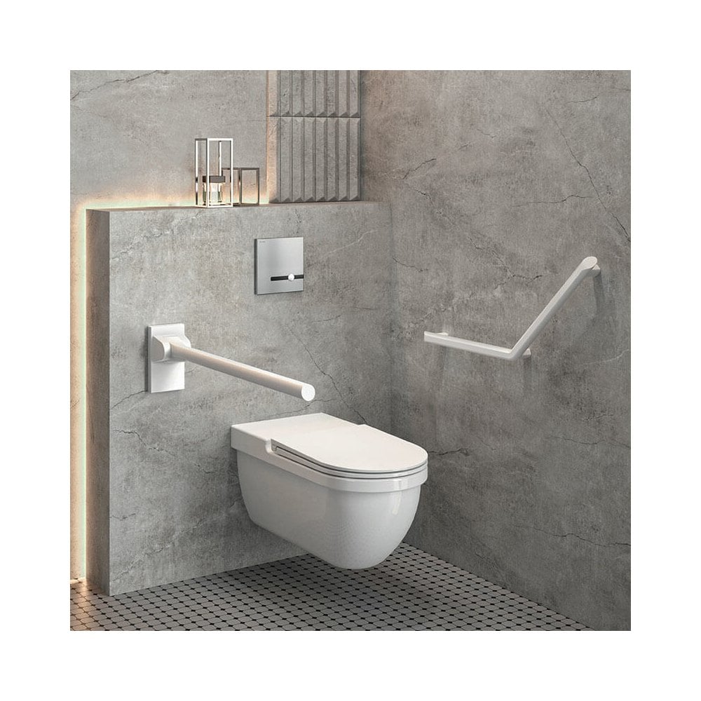 511982 Maniglione Be-Line Angolato 135° Ø35mm 400x400 in Alluminio