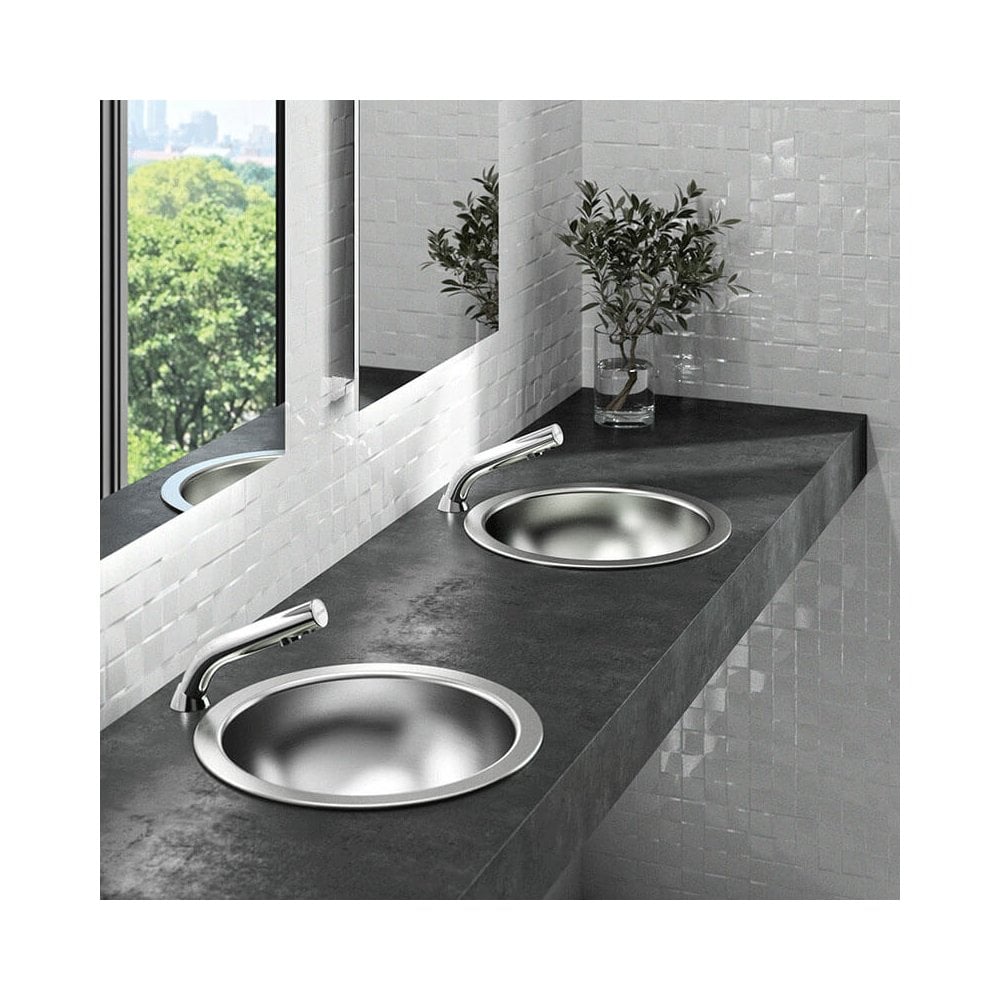 378MCH DELABIE BINOPTIC Mains Supplied Polished Chrome Mixer Tap