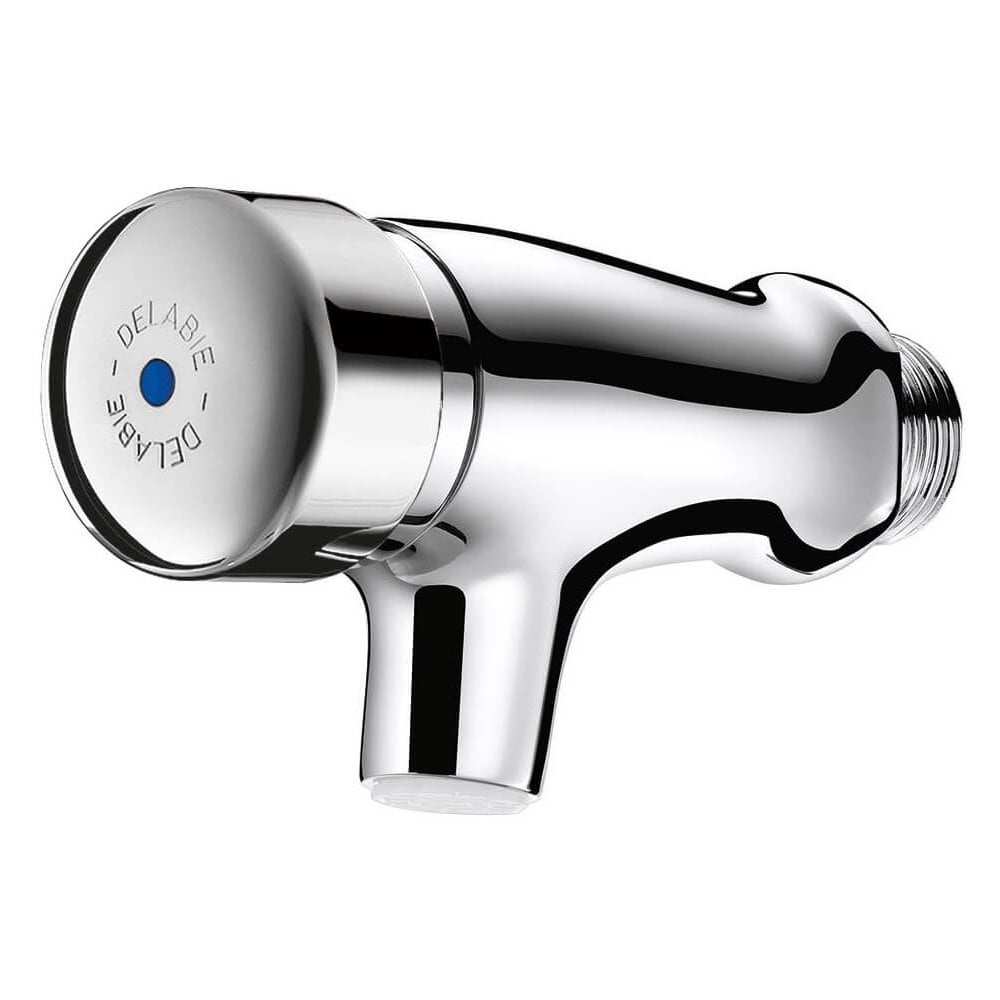 746000 DELABIE TEMPOSTOP Wall Mounted Chrome Plated Time Flow Tap