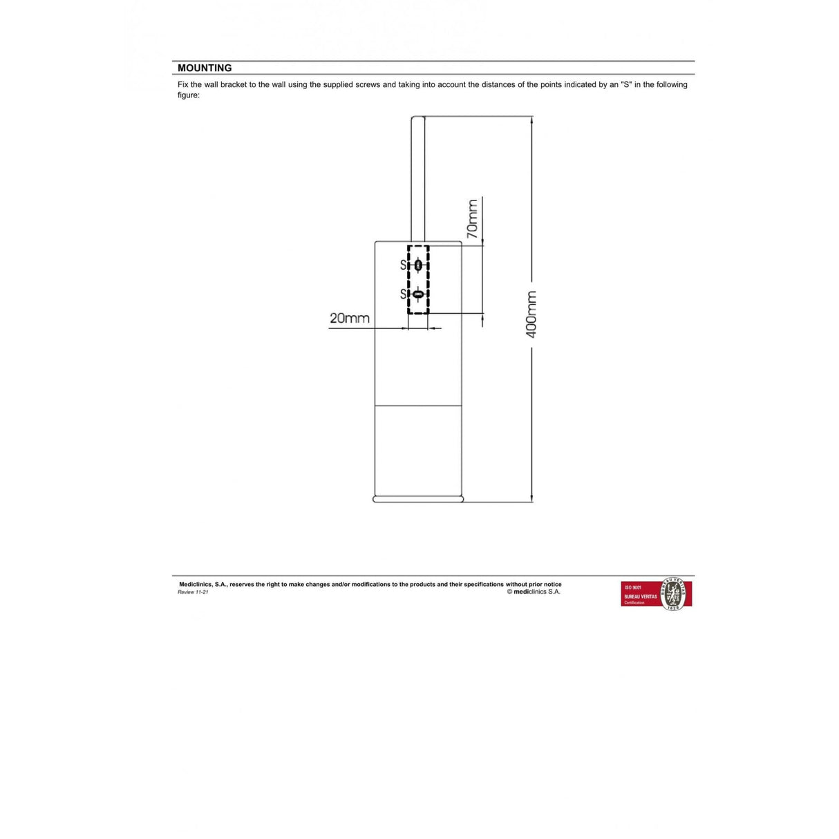 Porte-brosse de toilette en laiton chromé