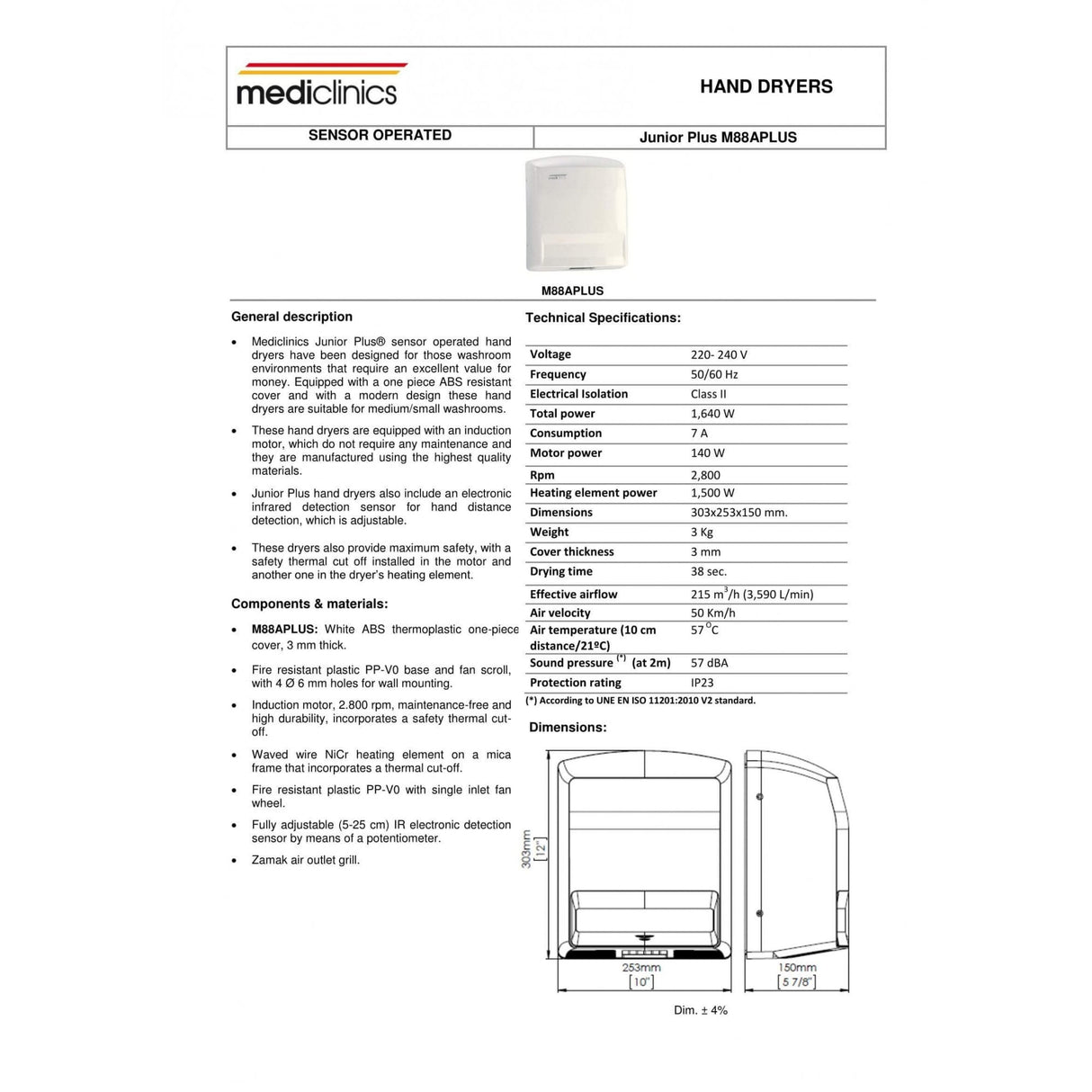 Juniorplus Hand Dryer