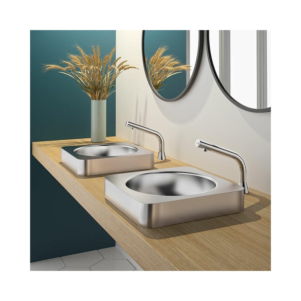 QUADRA 304 Stainless Steel Countertop Basin 380x380 120650 / 120650BK