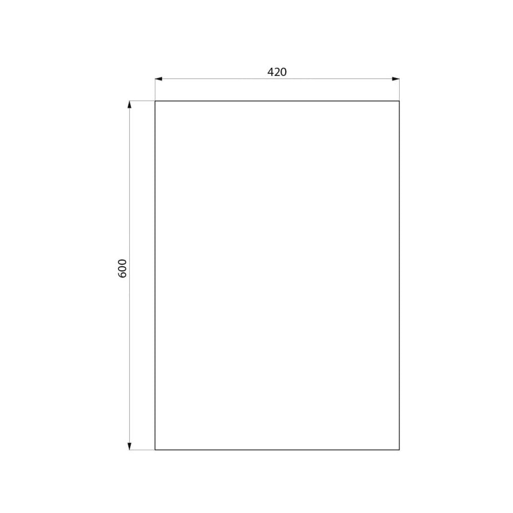 Rectangular Glass Vanity Mirror 3450 (420x600)