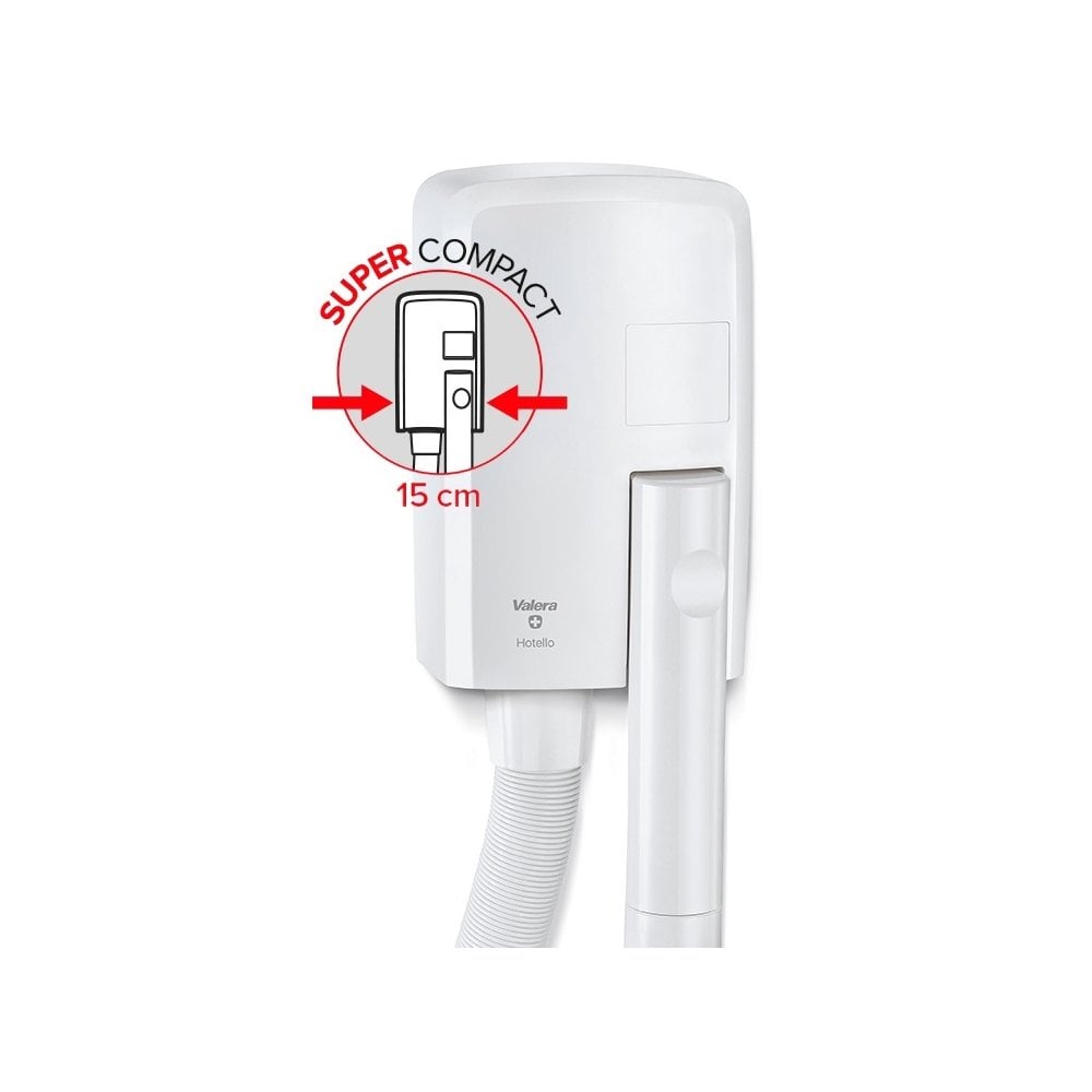 Valera Hotello Bathroom Hardwired Hair Dryer IP34 1200W | EPANB6