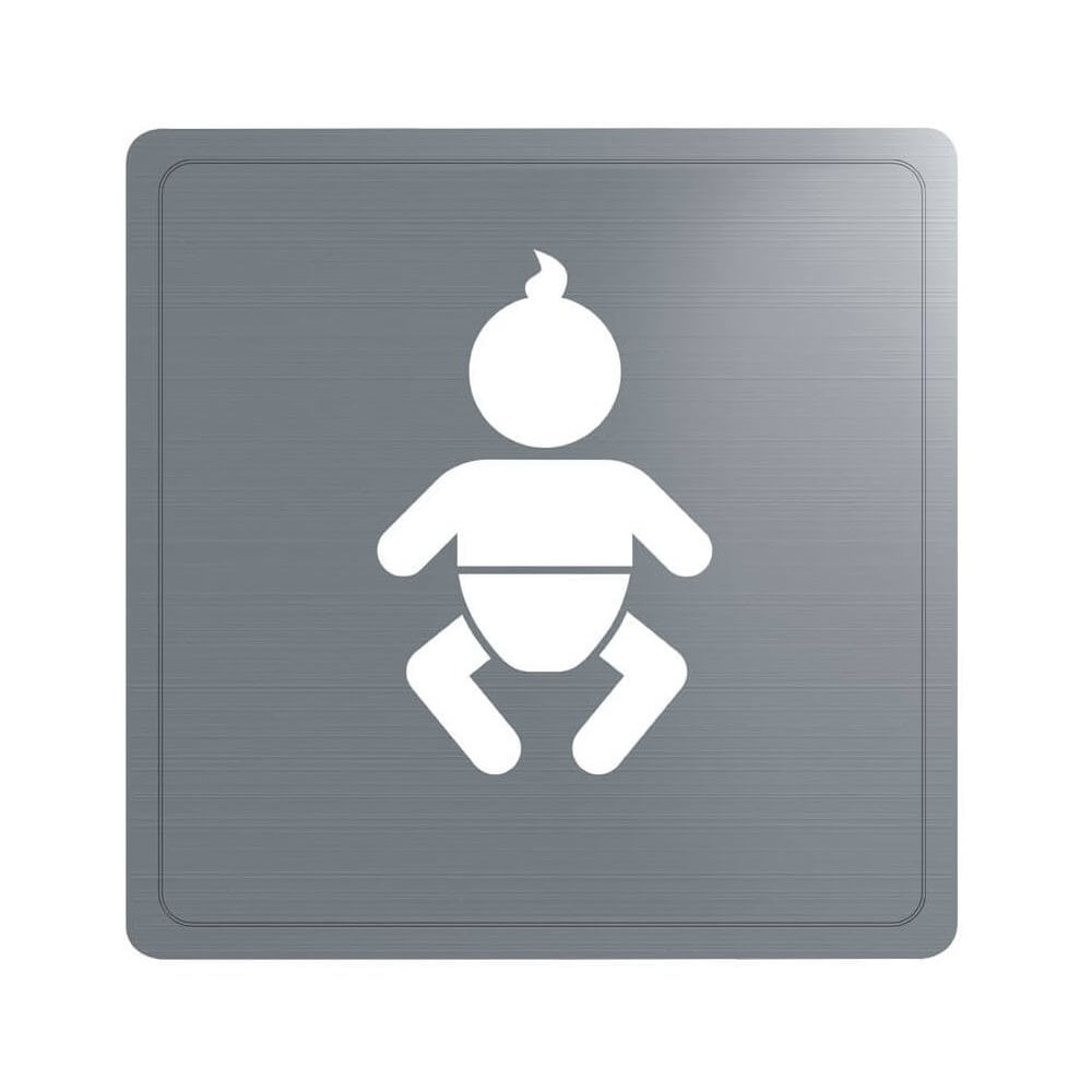 DELABIE 510156S Baby Changing Facilities Door Sign Self Adhesive Intelligent Hand Dryers