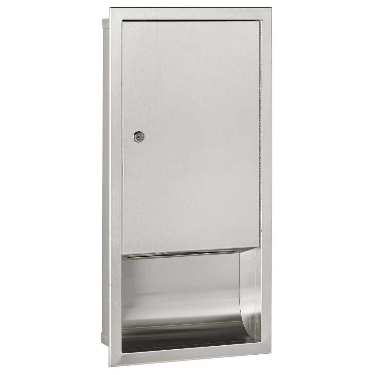 DTE0040CS Mediclinics Stainless Steel Recessed Paper Towel Dispenser
