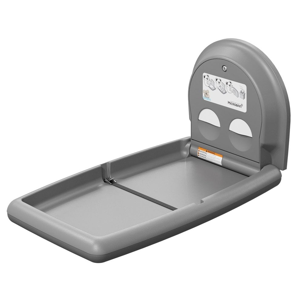 KB301SS Koala Kare Station à langer verticale en placage d'acier inoxydable montée en surface