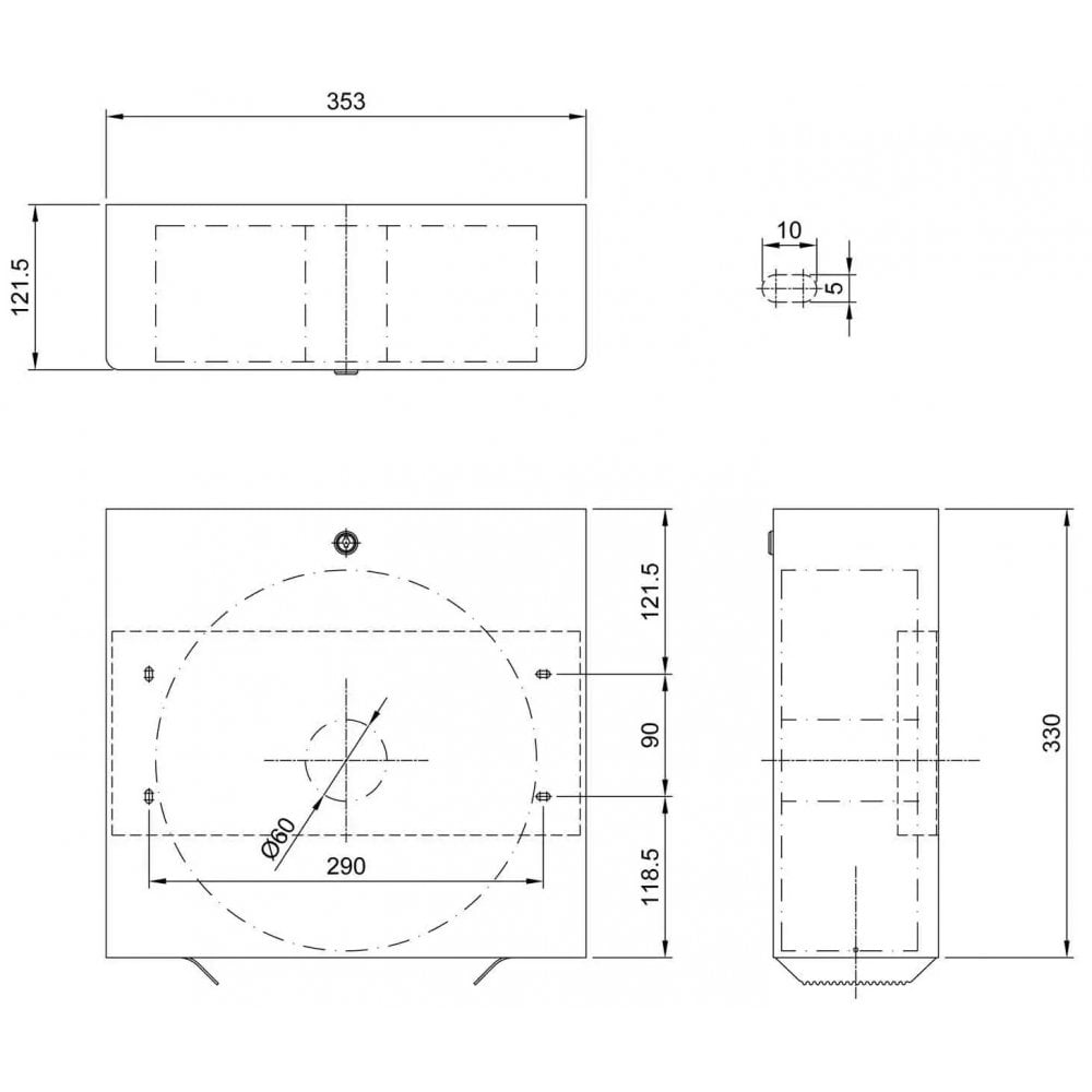 DP2110 Dispenser di carta igienica Dolphin Prestige Jumbo Roll