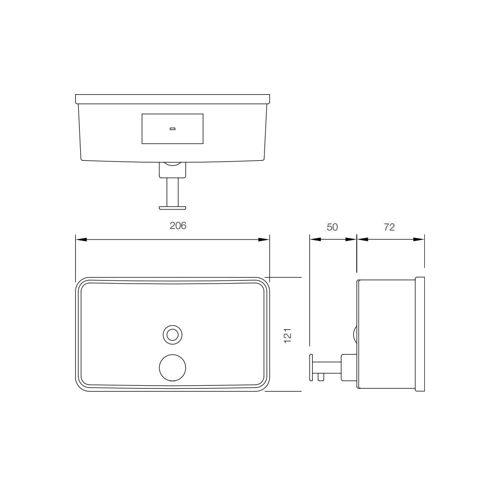 BC913 Horizontal 1200ml Liquid Hand Soap Dispenser