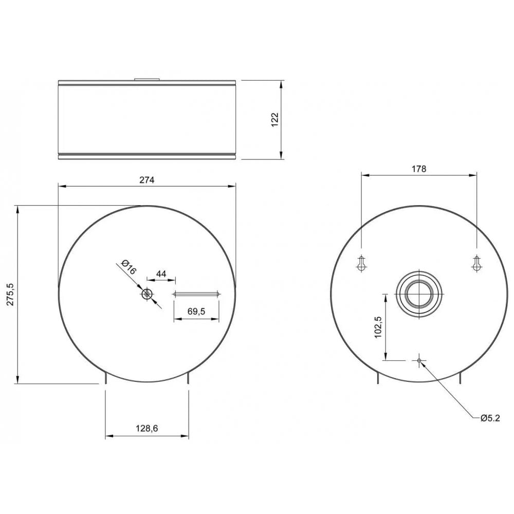 BC925 Dispenser di carta igienica Mini Jumbo a parete in acciaio inossidabile Dolphin