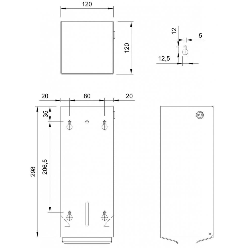 DP2114 Dolphin Prestige Stainless Steel Toilet Tissue Dispenser