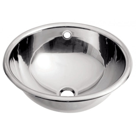 Mediclinics Recessed Stainless Steel Washbasin Ø355MM with Overflow