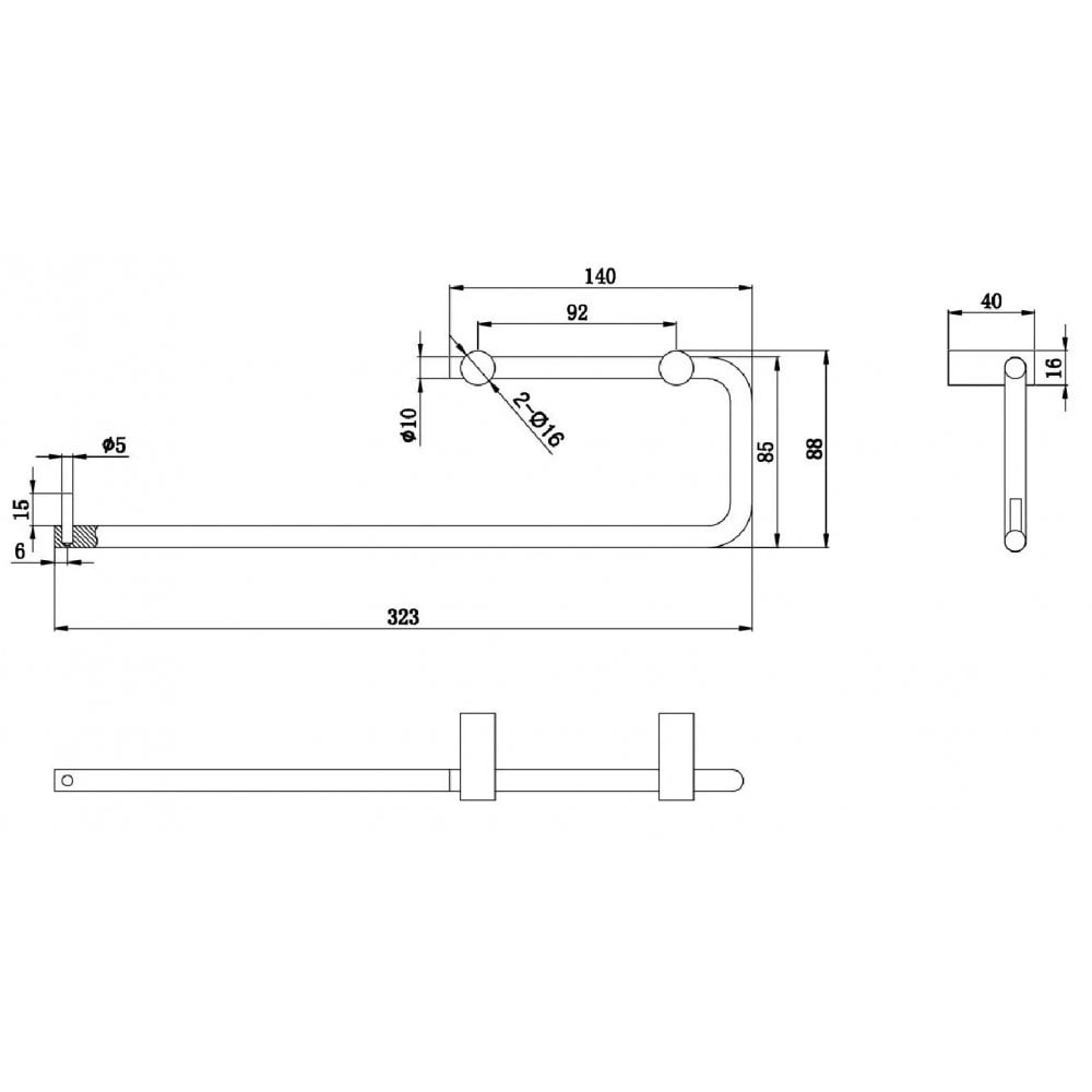 BC271-2 / BC271-2B Dolphin Double Stainless Steel Toilet Roll Holder