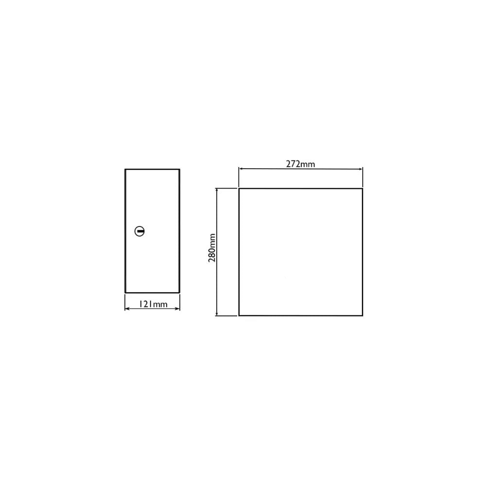 BC955 Mini dispenser Jumbo quadrato Dolphin in acciaio inossidabile