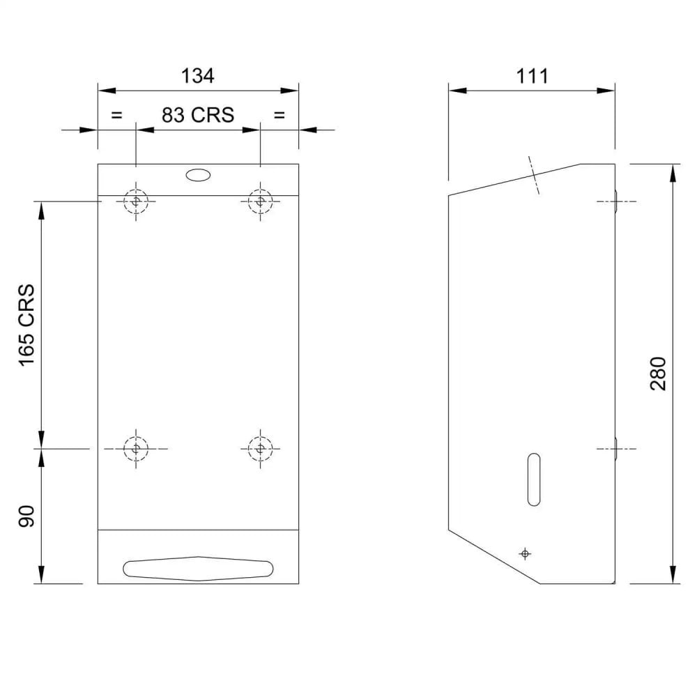 11.3551 Dispenser di carta igienica Dolphin montato a parete in confezioni sfuse