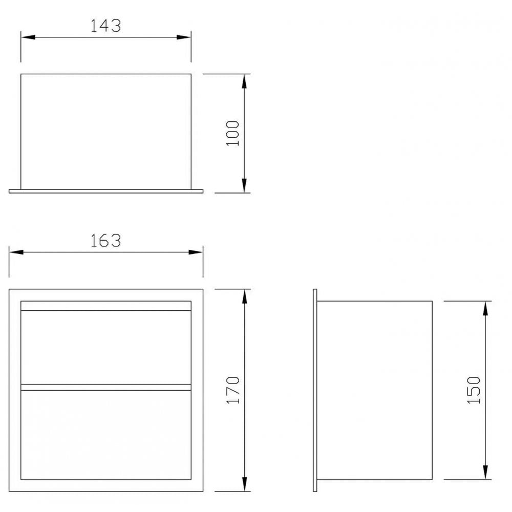 DP2301 Dolphin Recessed Prestige Toilet Paper Dispenser