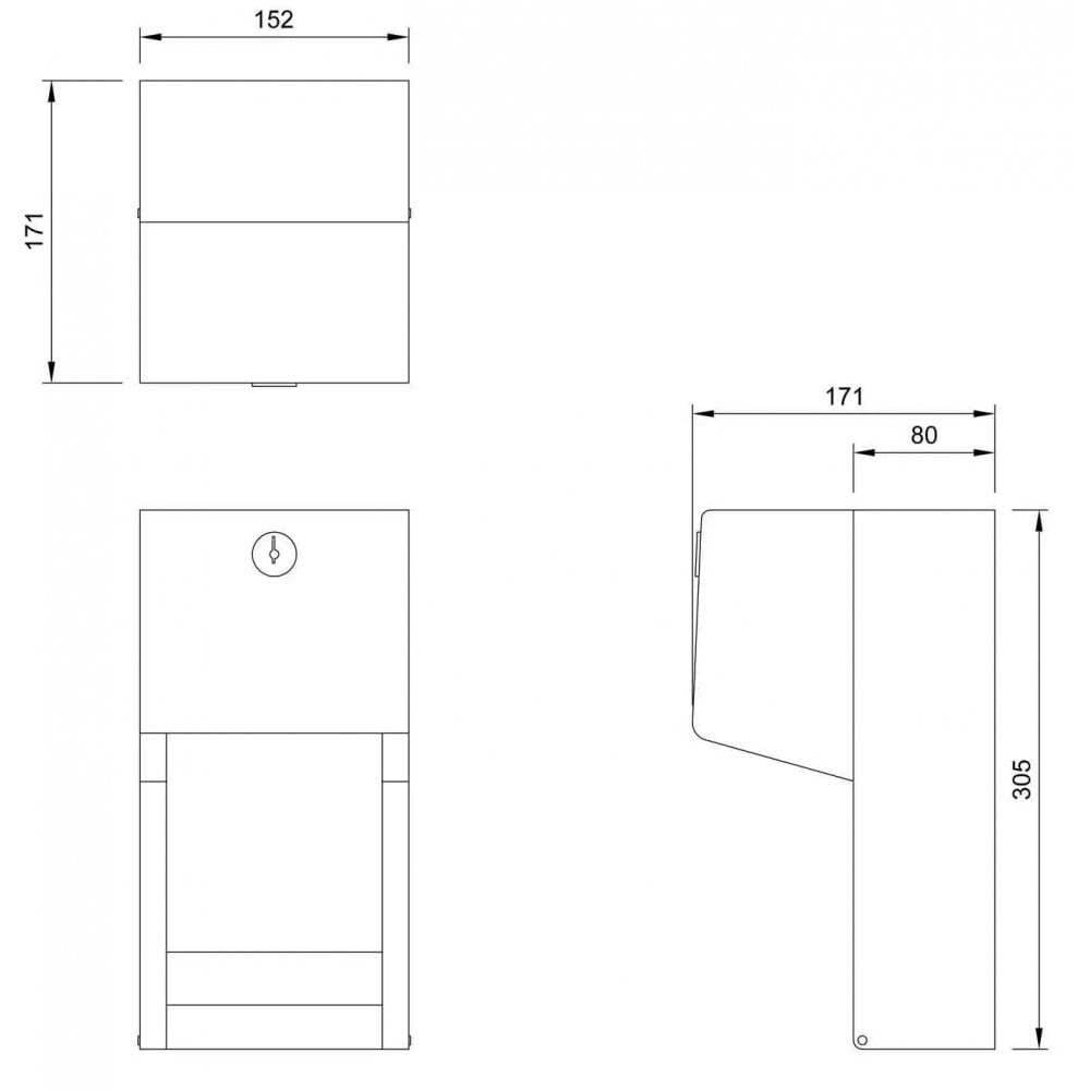BC800 Dolphin Stainless Steel Toilet Roll Holder