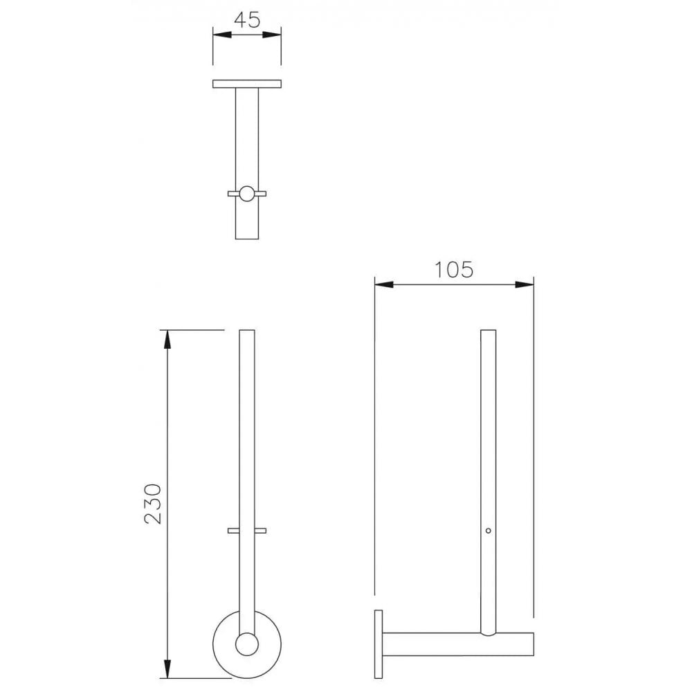 DP2102 Dispenser di carta igienica Dolphin Prestige a doppio rotolo