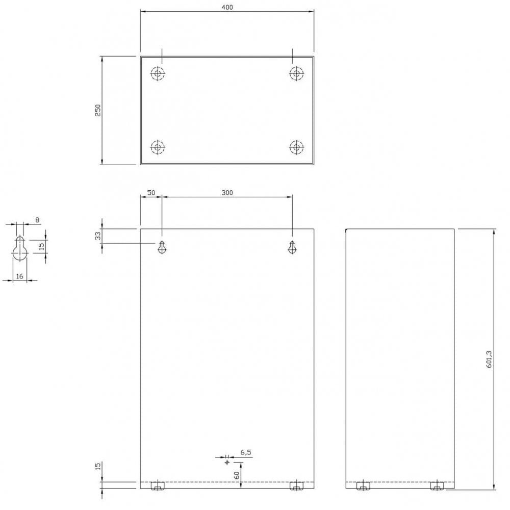 DP5403 Dolphin 60L Open Top Waste Bin