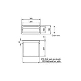 09.1052 Dolphin Counter Recessed Paper Towel Dispenser