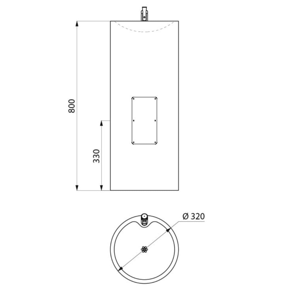 180110 Floor Standing ILHA JR Drinking Fountain For Children (800mm)
