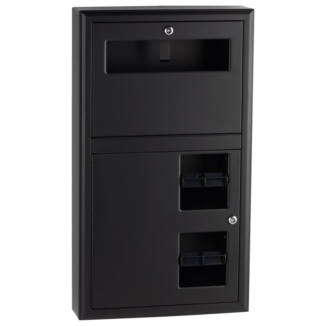 B-3479 Surface-Mounted Toilet Paper and Seat-Cover Dispenser