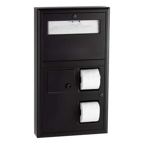 B-3579 Surface-Mounted Toilet Paper, Seat-Cover Dispenser & 3L Sanitary Bin