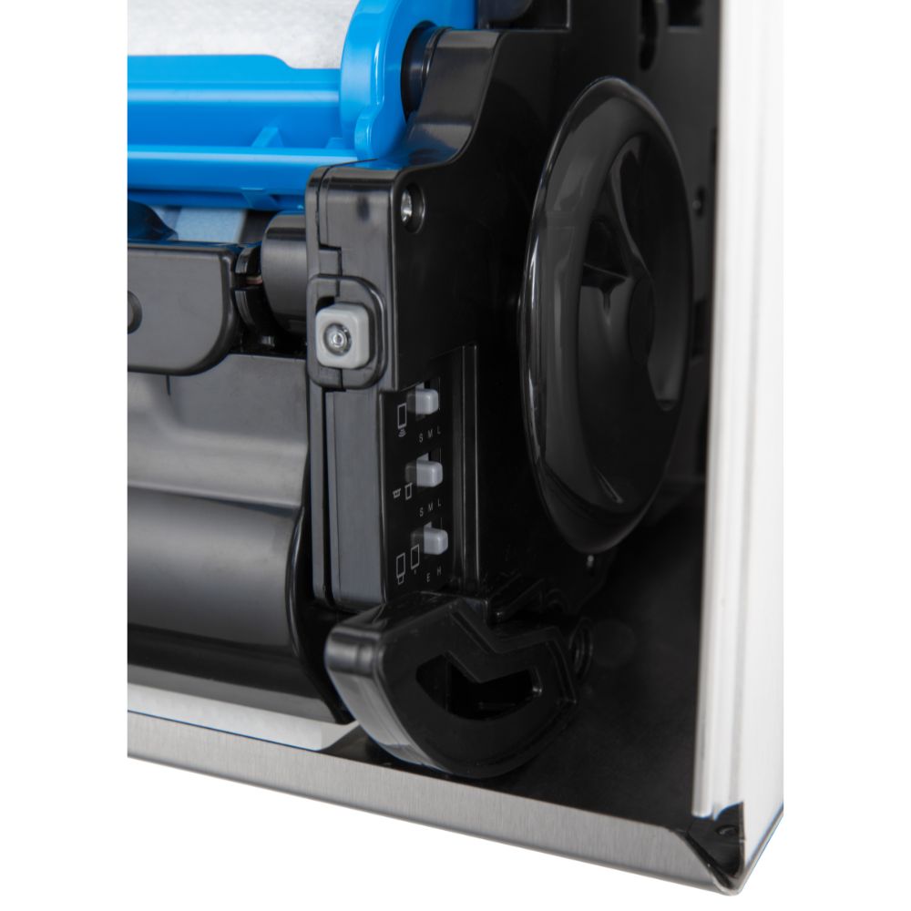 B-3974 Recessed Convertible Automatic, Universal Roll Towel Dispenser Equipped with LED Light/Waste Bin