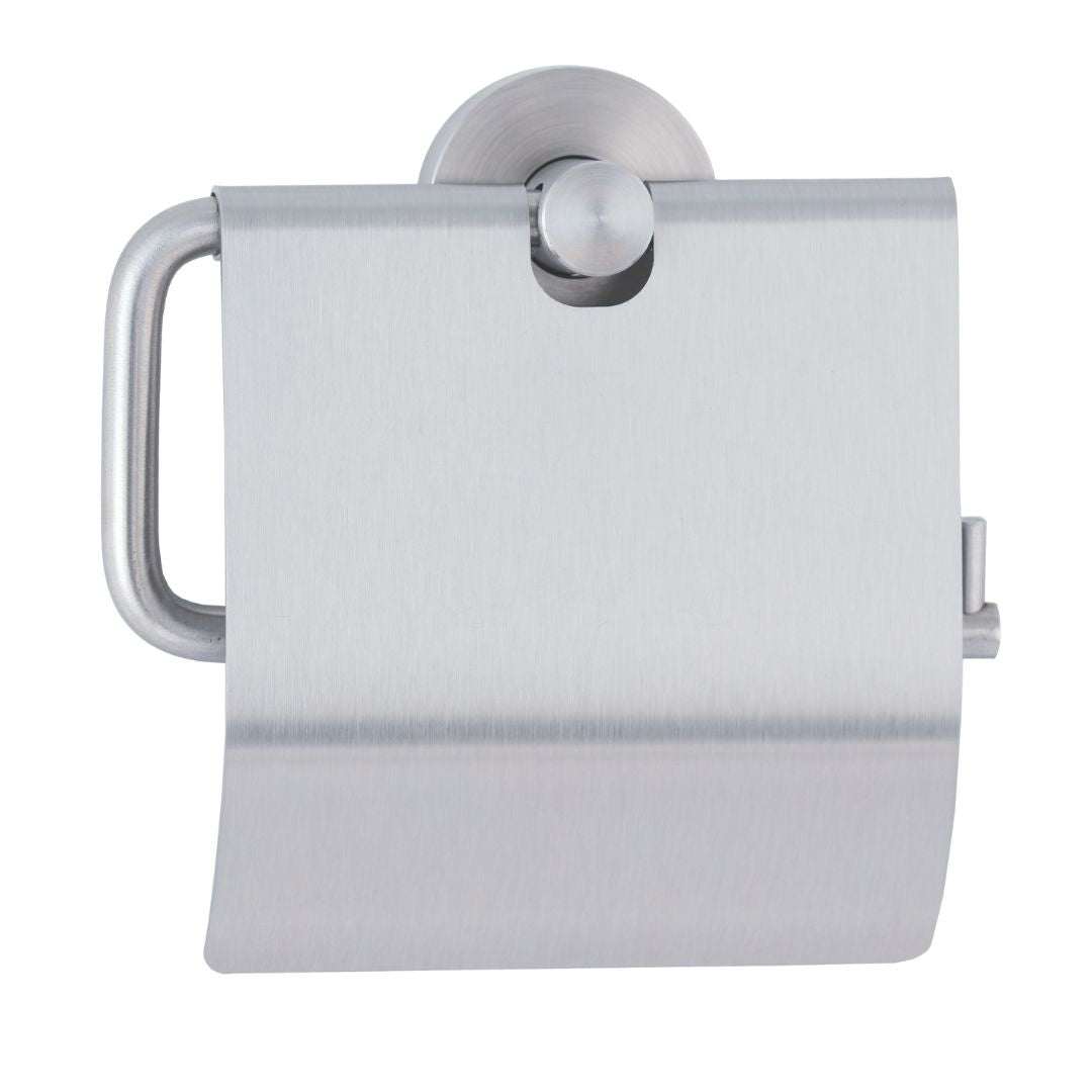 B-546 Surface Mounted Toilet Roll Holder with Lid