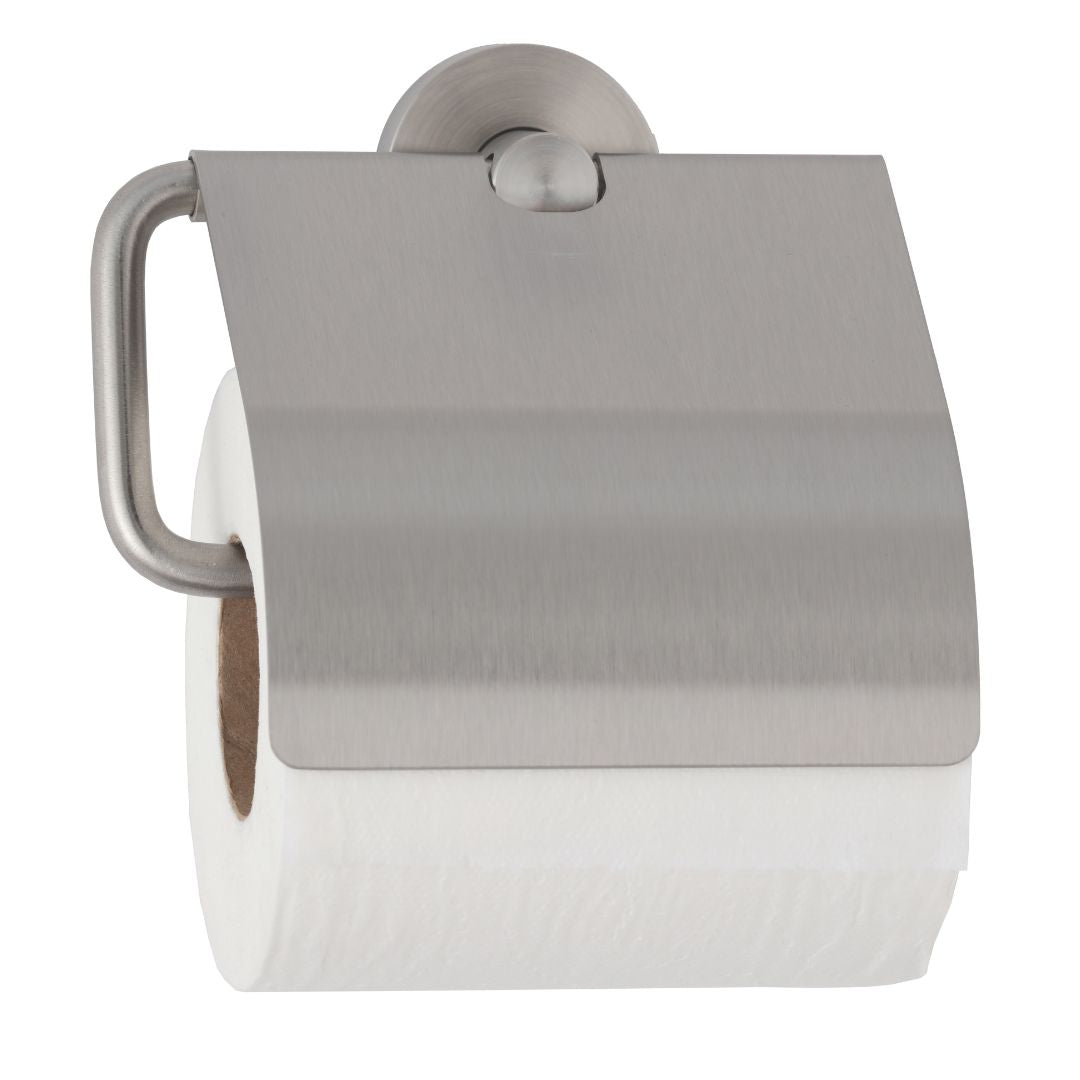 B-546 Surface Mounted Toilet Roll Holder with Lid