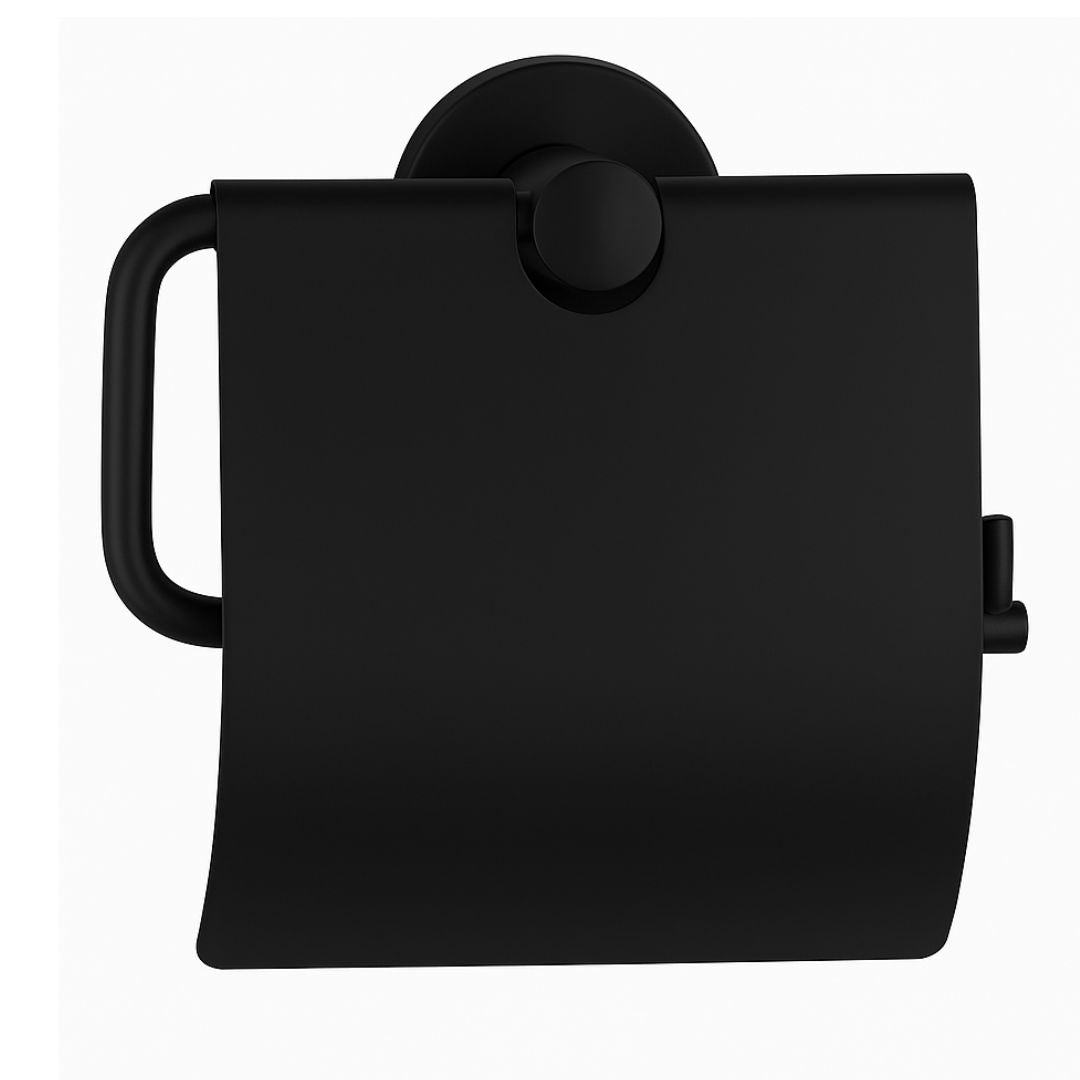 B-546 Surface Mounted Toilet Roll Holder with Lid