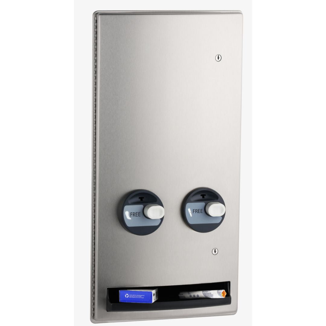 B-4706C Recessed Tampon and Pad Dispenser - Free Operation